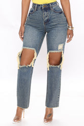 Memory of Me High Rise Slim Mom Jeans - Dark Wash Ins Street